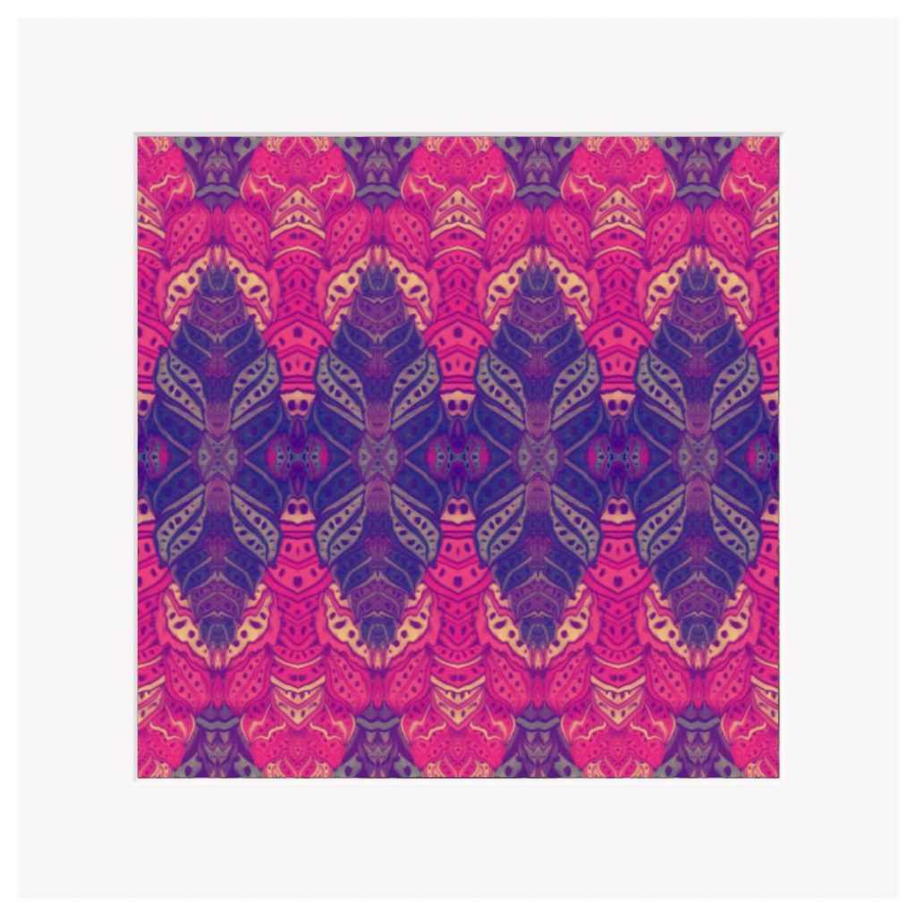 Delica Pinks - 8x8" Fine Art Mounted Print